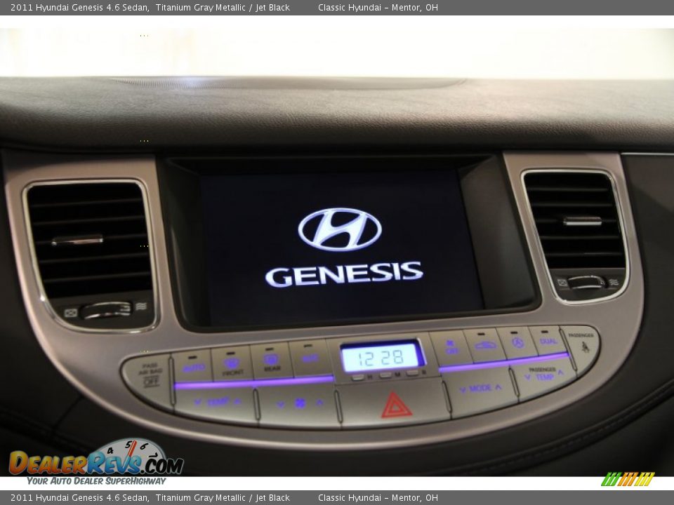 2011 Hyundai Genesis 4.6 Sedan Titanium Gray Metallic / Jet Black Photo #9