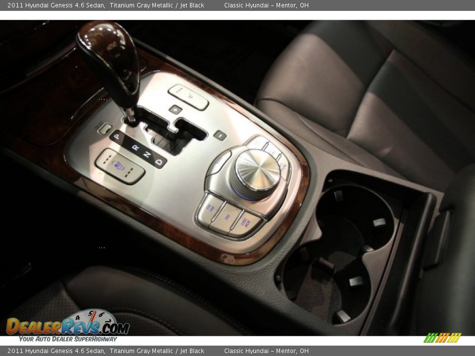 2011 Hyundai Genesis 4.6 Sedan Titanium Gray Metallic / Jet Black Photo #19