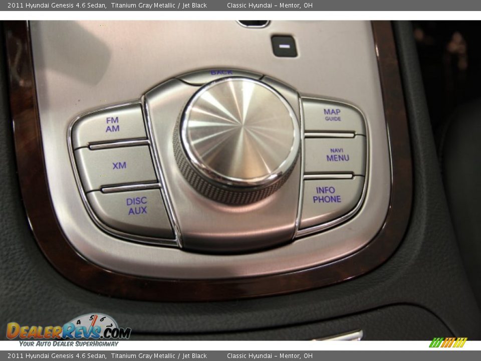 2011 Hyundai Genesis 4.6 Sedan Titanium Gray Metallic / Jet Black Photo #20