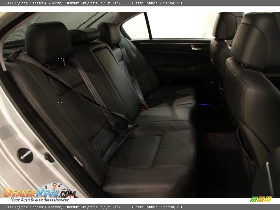 2011 Hyundai Genesis 4.6 Sedan Titanium Gray Metallic / Jet Black Photo #22