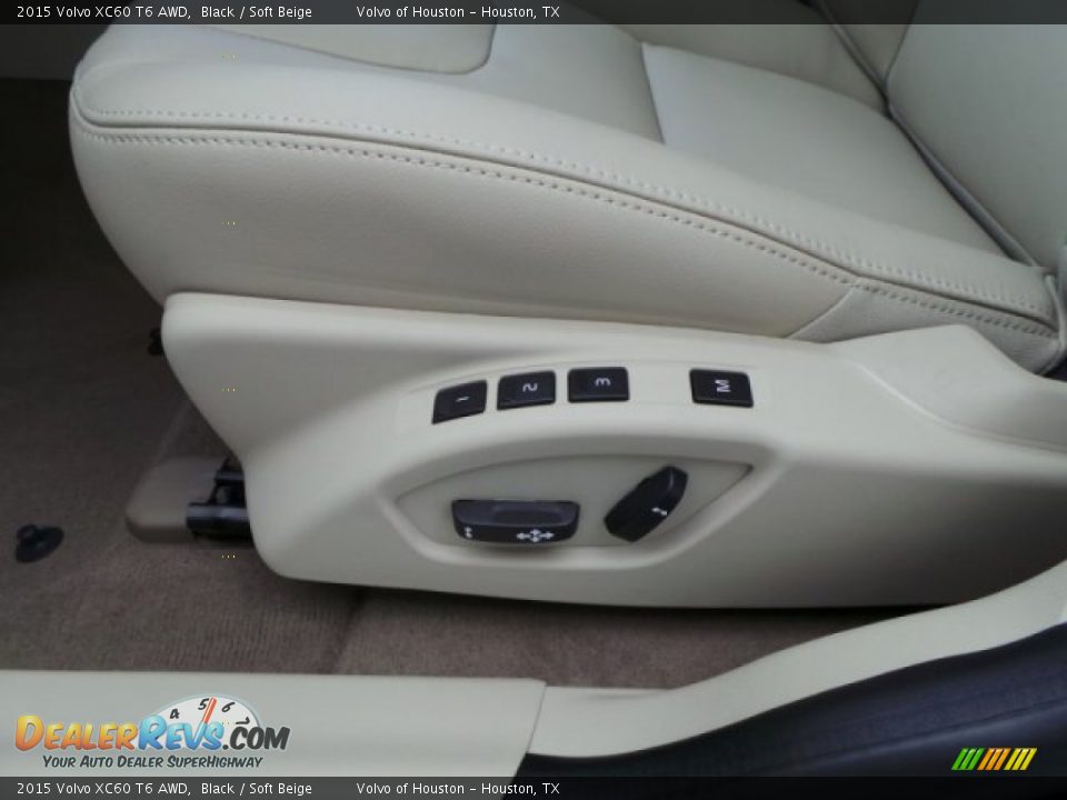 2015 Volvo XC60 T6 AWD Black / Soft Beige Photo #11