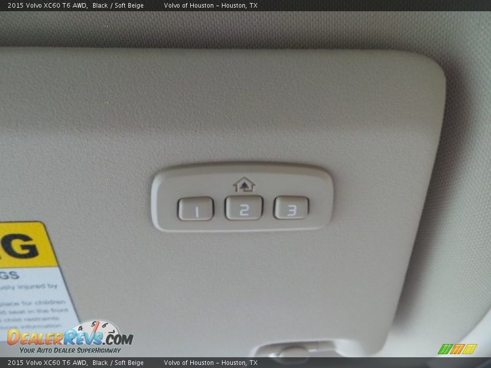 2015 Volvo XC60 T6 AWD Black / Soft Beige Photo #14