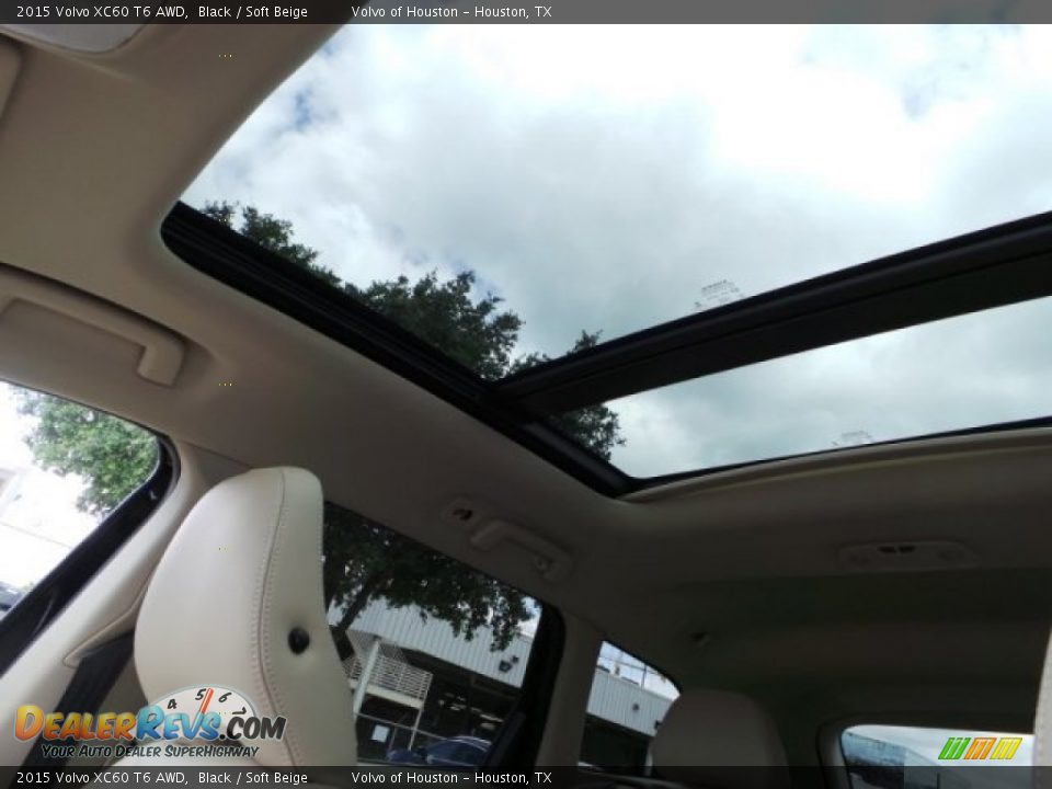 2015 Volvo XC60 T6 AWD Black / Soft Beige Photo #15