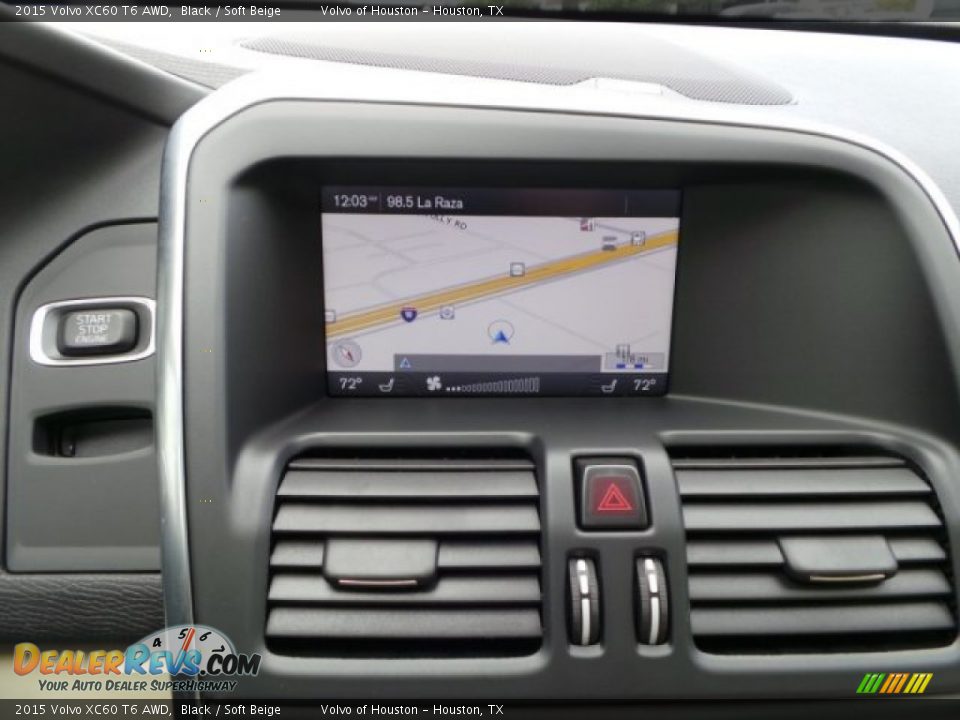 2015 Volvo XC60 T6 AWD Black / Soft Beige Photo #16