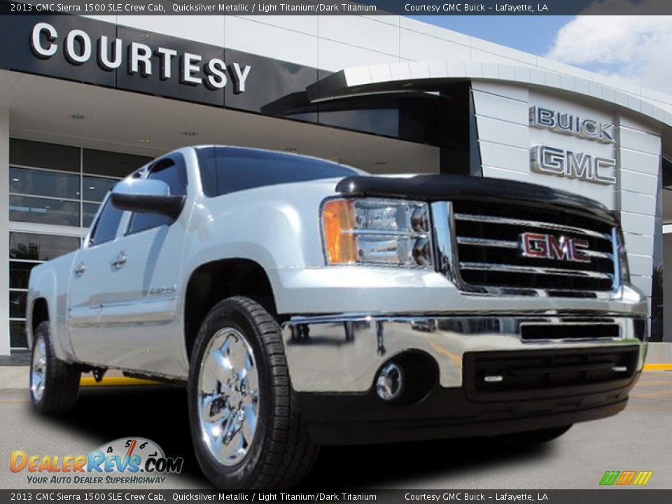2013 GMC Sierra 1500 SLE Crew Cab Quicksilver Metallic / Light Titanium/Dark Titanium Photo #1