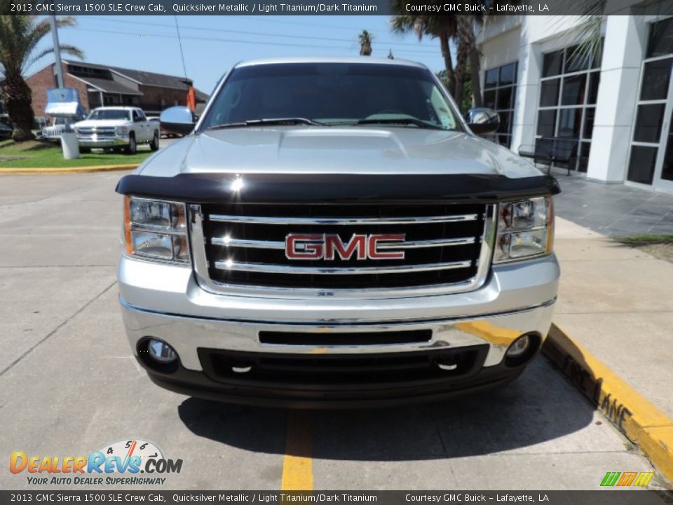 2013 GMC Sierra 1500 SLE Crew Cab Quicksilver Metallic / Light Titanium/Dark Titanium Photo #2