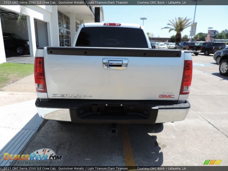 2013 GMC Sierra 1500 SLE Crew Cab Quicksilver Metallic / Light Titanium/Dark Titanium Photo #3