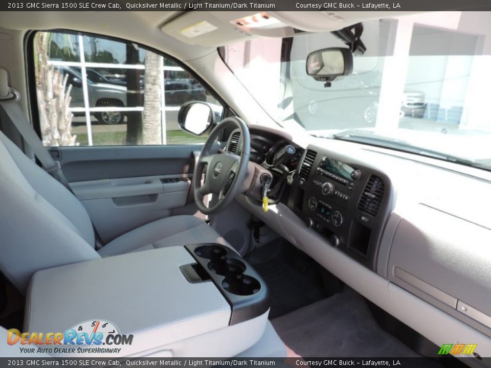 2013 GMC Sierra 1500 SLE Crew Cab Quicksilver Metallic / Light Titanium/Dark Titanium Photo #5