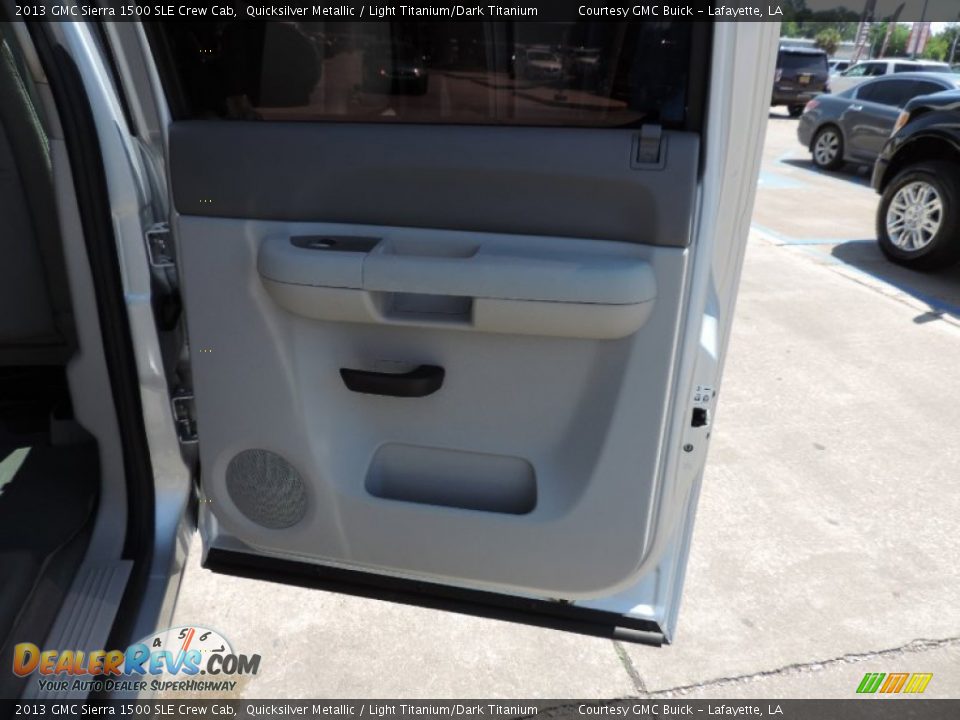 2013 GMC Sierra 1500 SLE Crew Cab Quicksilver Metallic / Light Titanium/Dark Titanium Photo #8