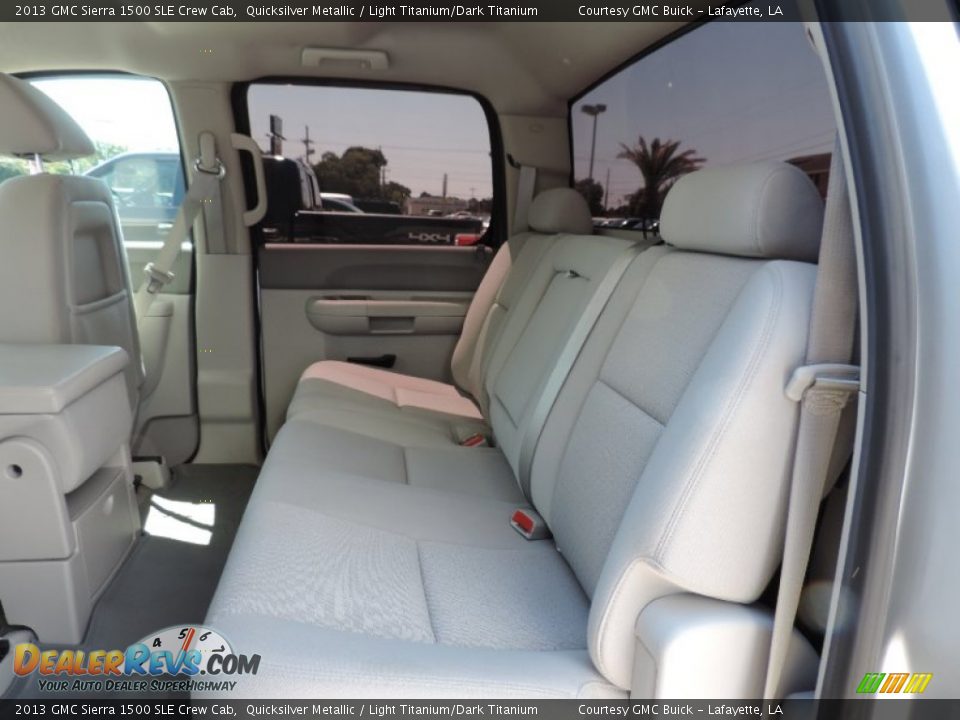 2013 GMC Sierra 1500 SLE Crew Cab Quicksilver Metallic / Light Titanium/Dark Titanium Photo #9