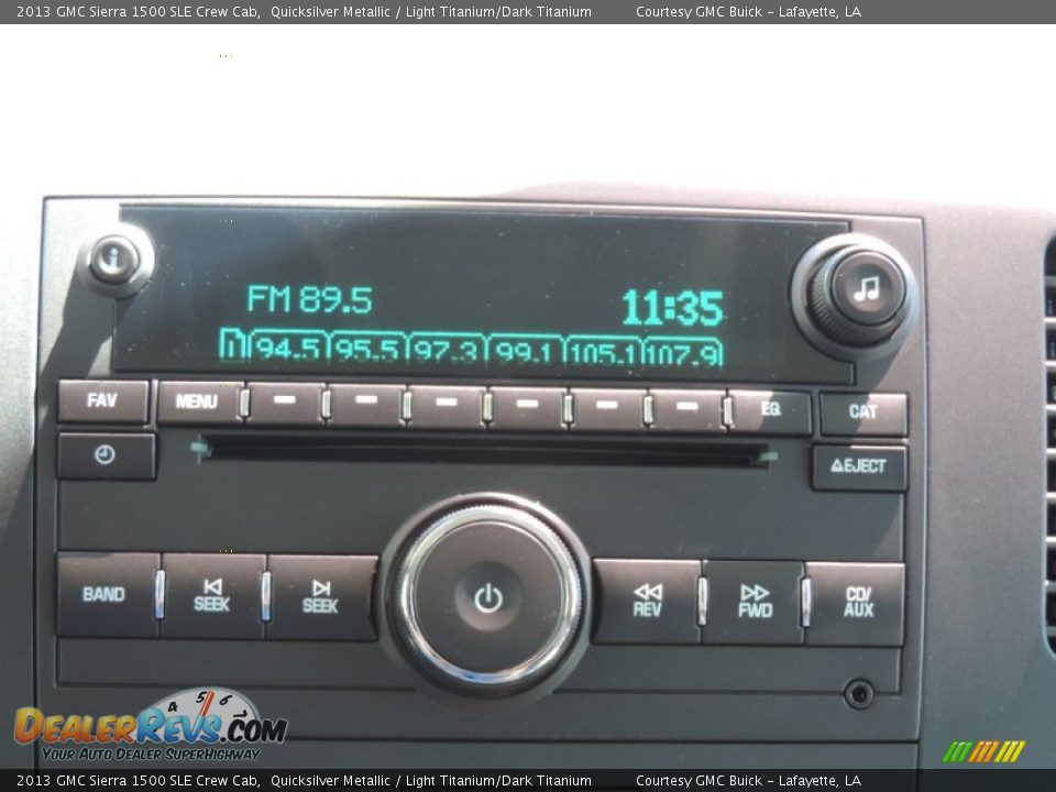 2013 GMC Sierra 1500 SLE Crew Cab Quicksilver Metallic / Light Titanium/Dark Titanium Photo #17