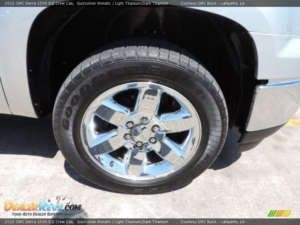 2013 GMC Sierra 1500 SLE Crew Cab Quicksilver Metallic / Light Titanium/Dark Titanium Photo #22