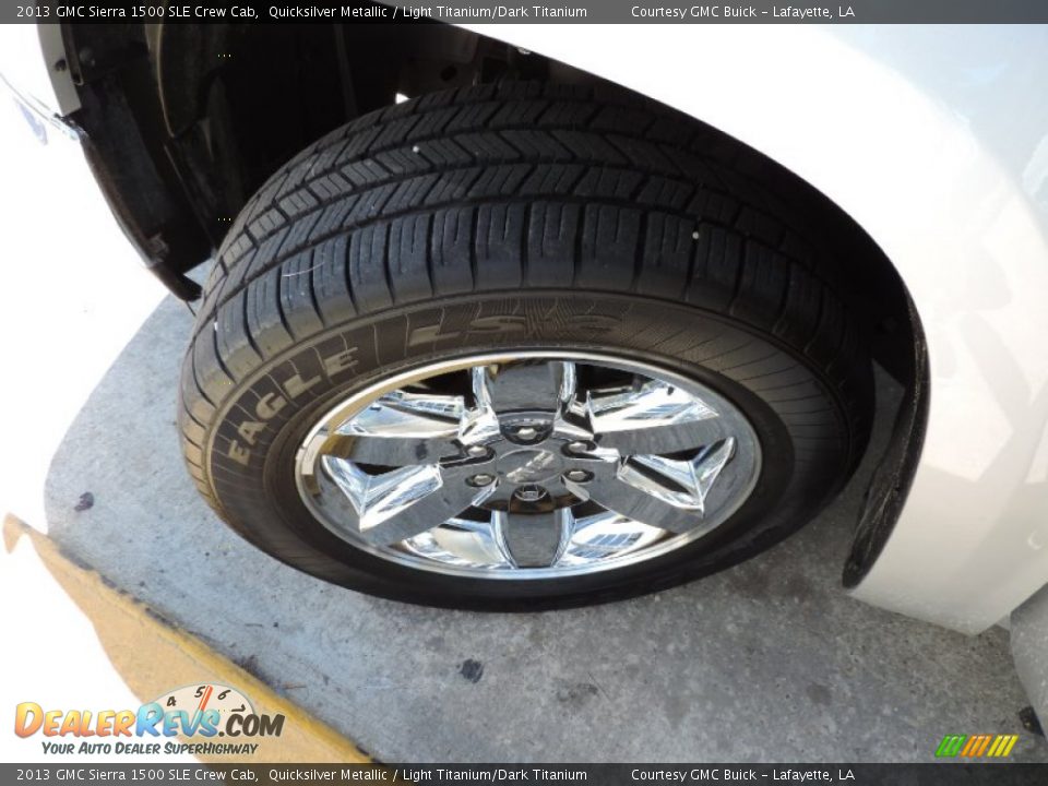 2013 GMC Sierra 1500 SLE Crew Cab Quicksilver Metallic / Light Titanium/Dark Titanium Photo #23