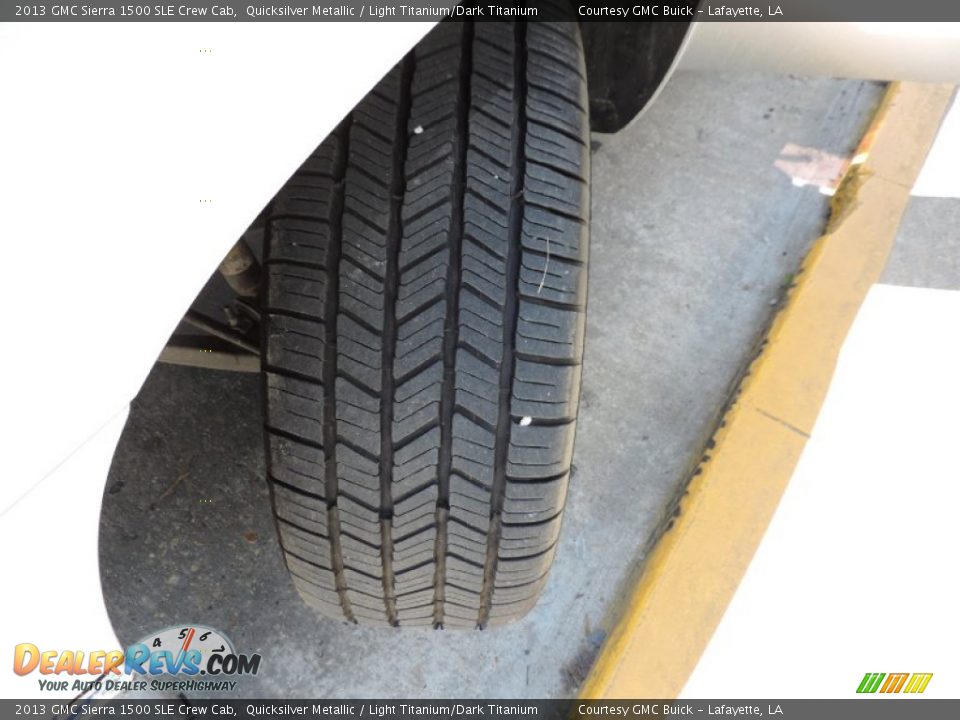 2013 GMC Sierra 1500 SLE Crew Cab Quicksilver Metallic / Light Titanium/Dark Titanium Photo #24