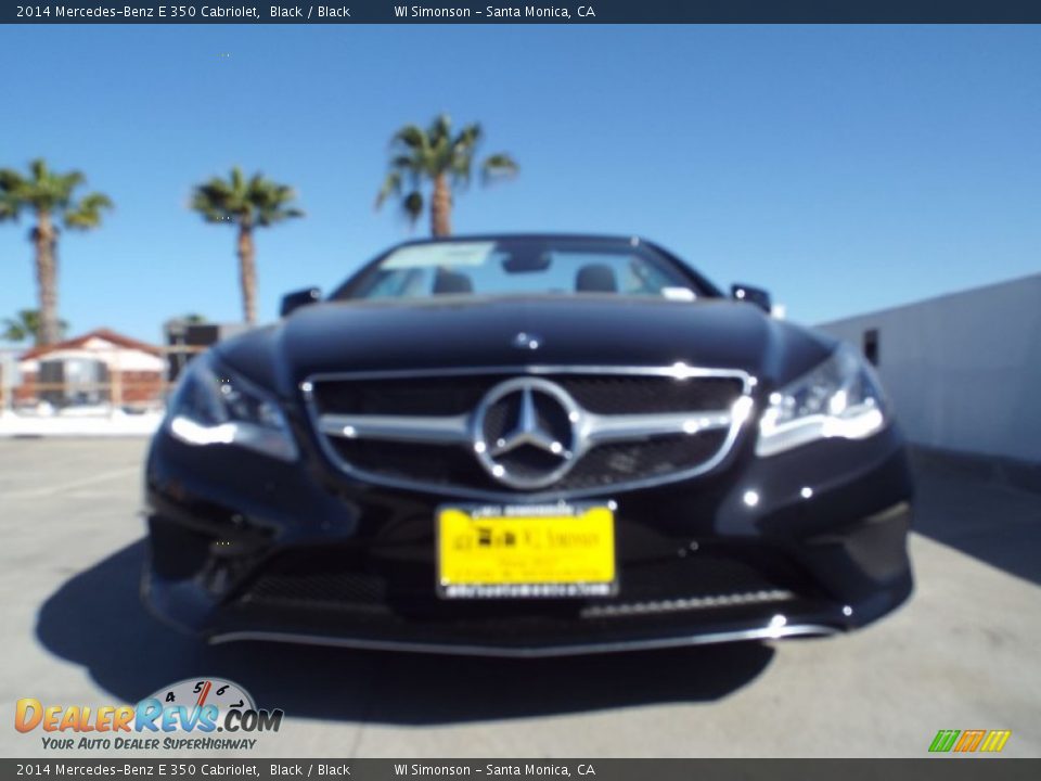 2014 Mercedes-Benz E 350 Cabriolet Black / Black Photo #2