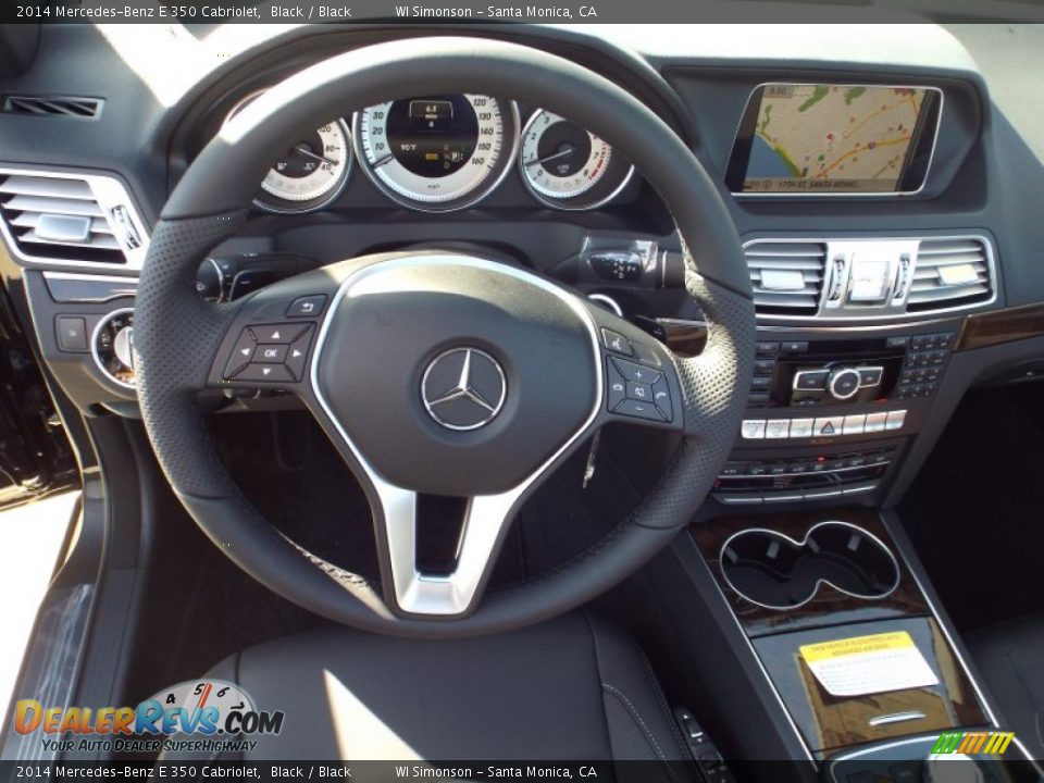2014 Mercedes-Benz E 350 Cabriolet Black / Black Photo #7
