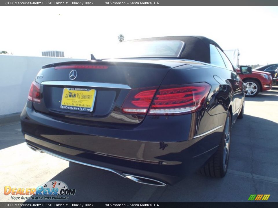 2014 Mercedes-Benz E 350 Cabriolet Black / Black Photo #8
