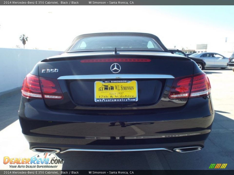 2014 Mercedes-Benz E 350 Cabriolet Black / Black Photo #9