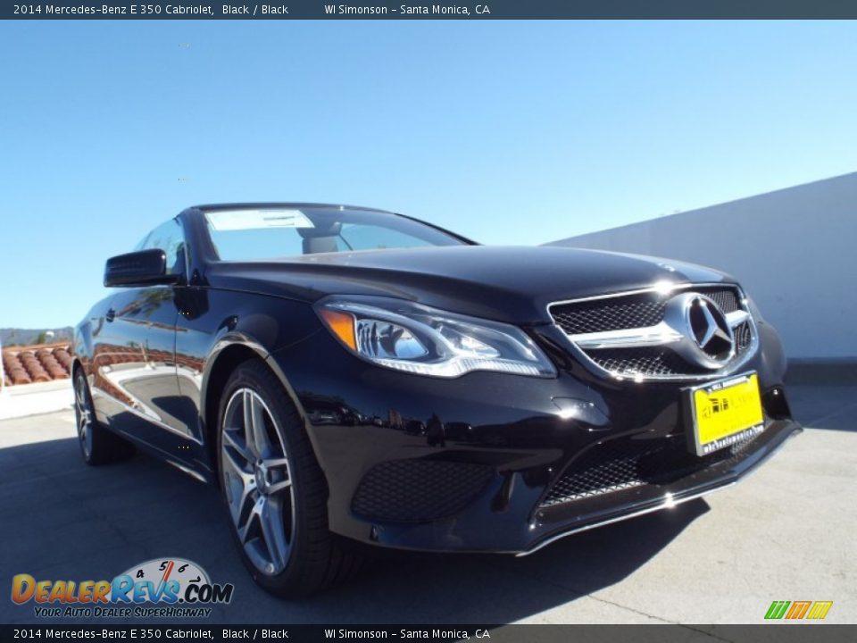 2014 Mercedes-Benz E 350 Cabriolet Black / Black Photo #11