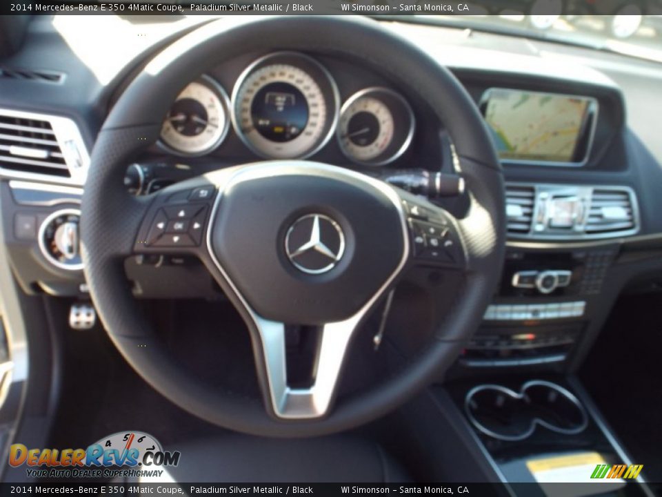 2014 Mercedes-Benz E 350 4Matic Coupe Paladium Silver Metallic / Black Photo #9