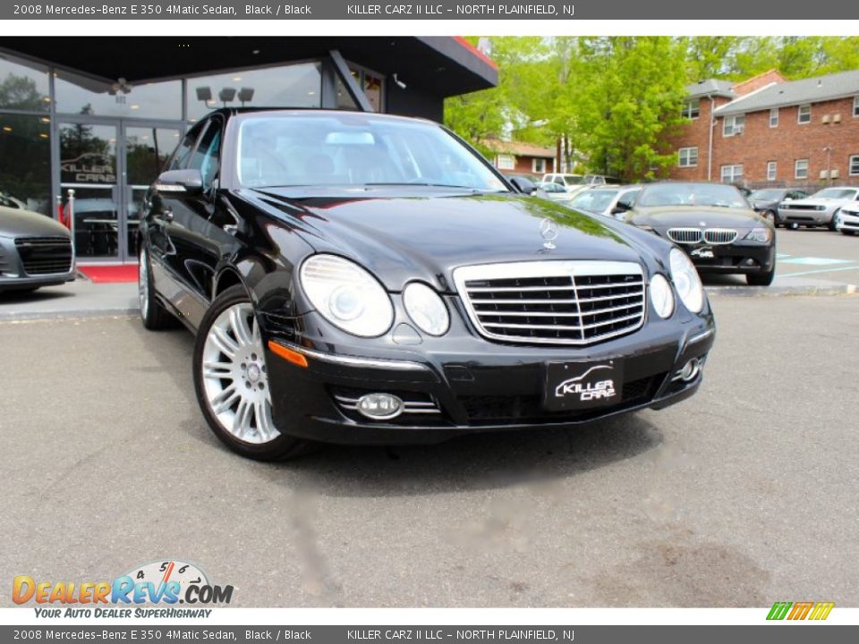 2008 Mercedes-Benz E 350 4Matic Sedan Black / Black Photo #1