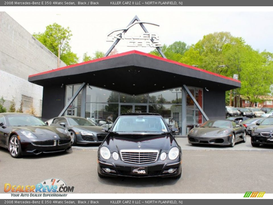 2008 Mercedes-Benz E 350 4Matic Sedan Black / Black Photo #2