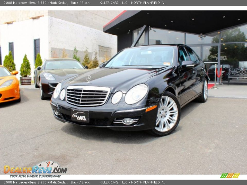 2008 Mercedes-Benz E 350 4Matic Sedan Black / Black Photo #3