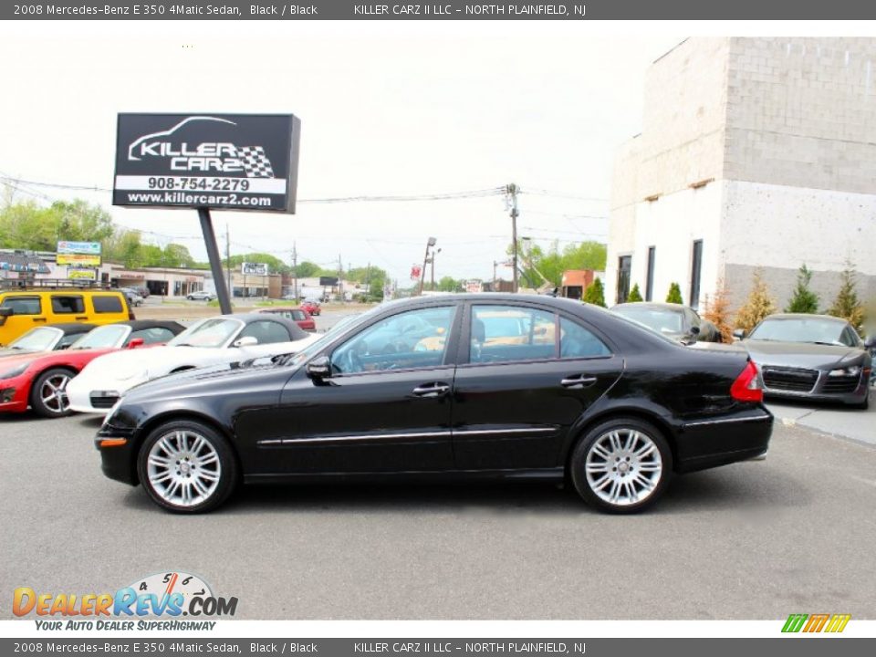 2008 Mercedes-Benz E 350 4Matic Sedan Black / Black Photo #4