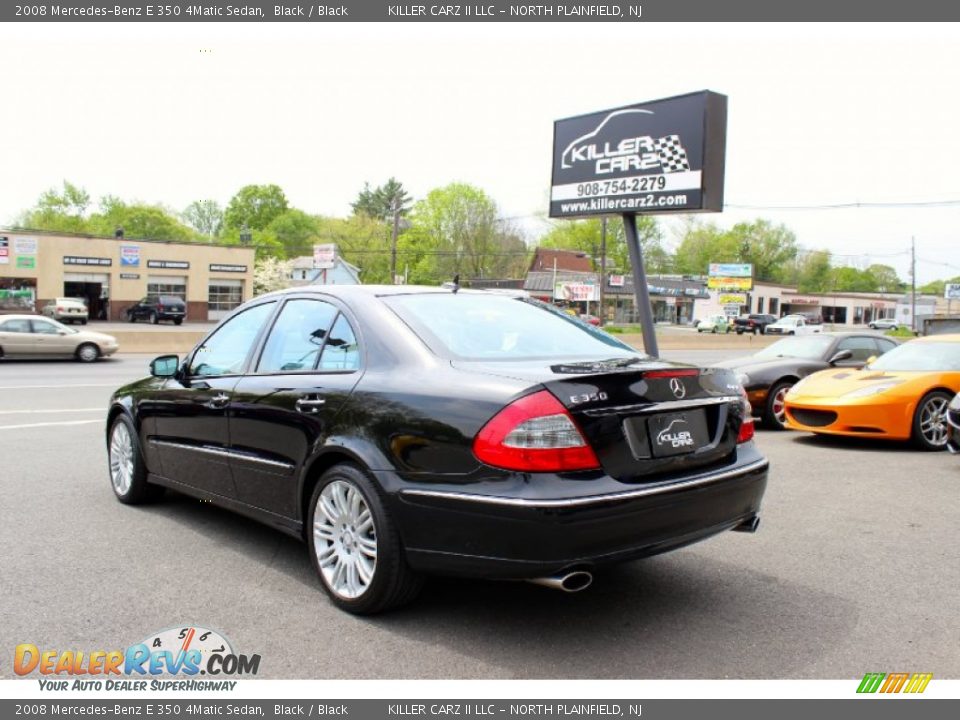 2008 Mercedes-Benz E 350 4Matic Sedan Black / Black Photo #5