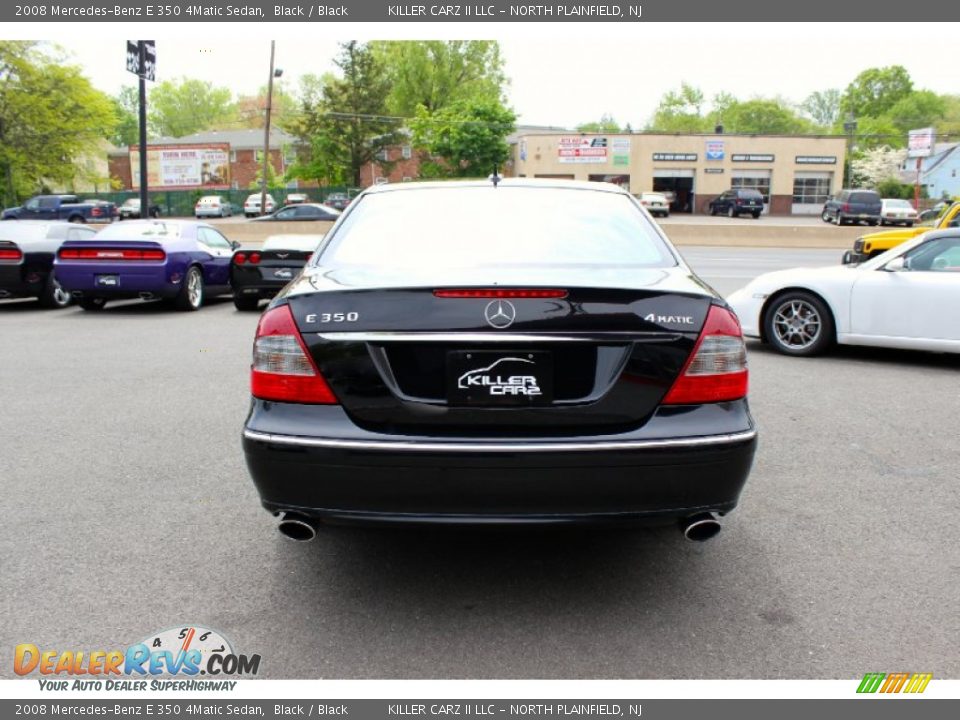2008 Mercedes-Benz E 350 4Matic Sedan Black / Black Photo #6