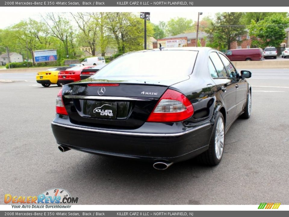 2008 Mercedes-Benz E 350 4Matic Sedan Black / Black Photo #7