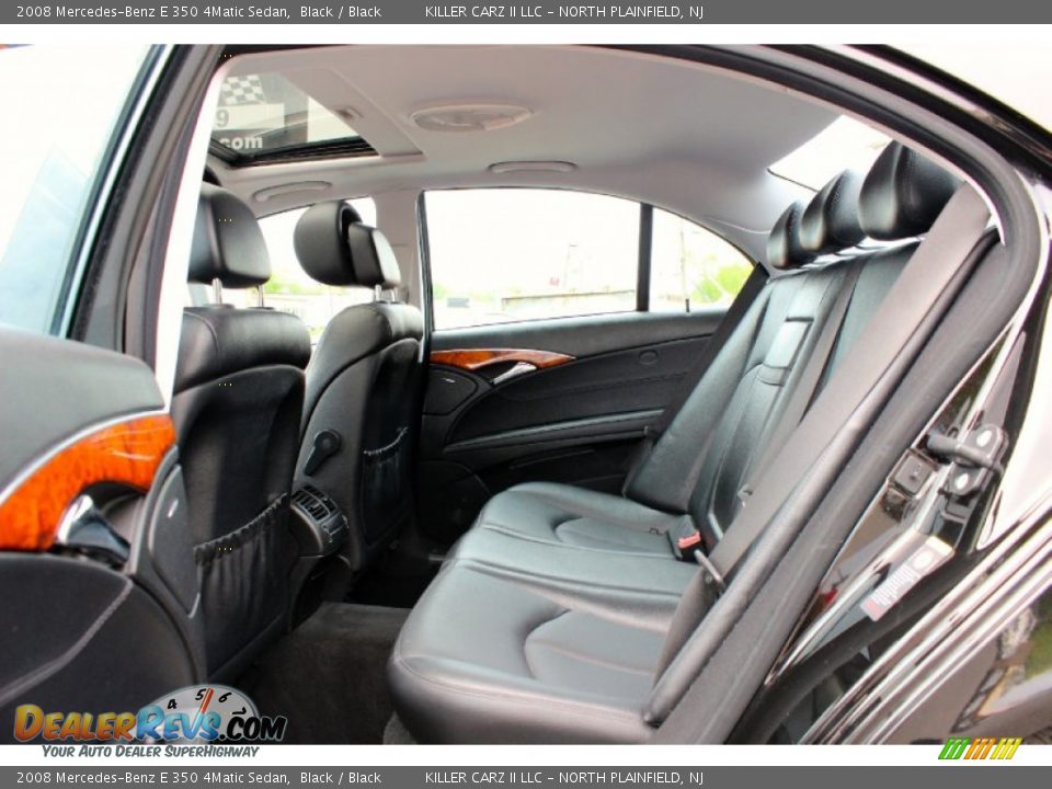 Rear Seat of 2008 Mercedes-Benz E 350 4Matic Sedan Photo #9