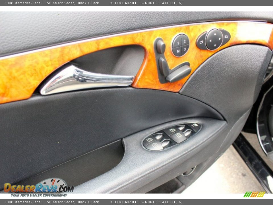 2008 Mercedes-Benz E 350 4Matic Sedan Black / Black Photo #12