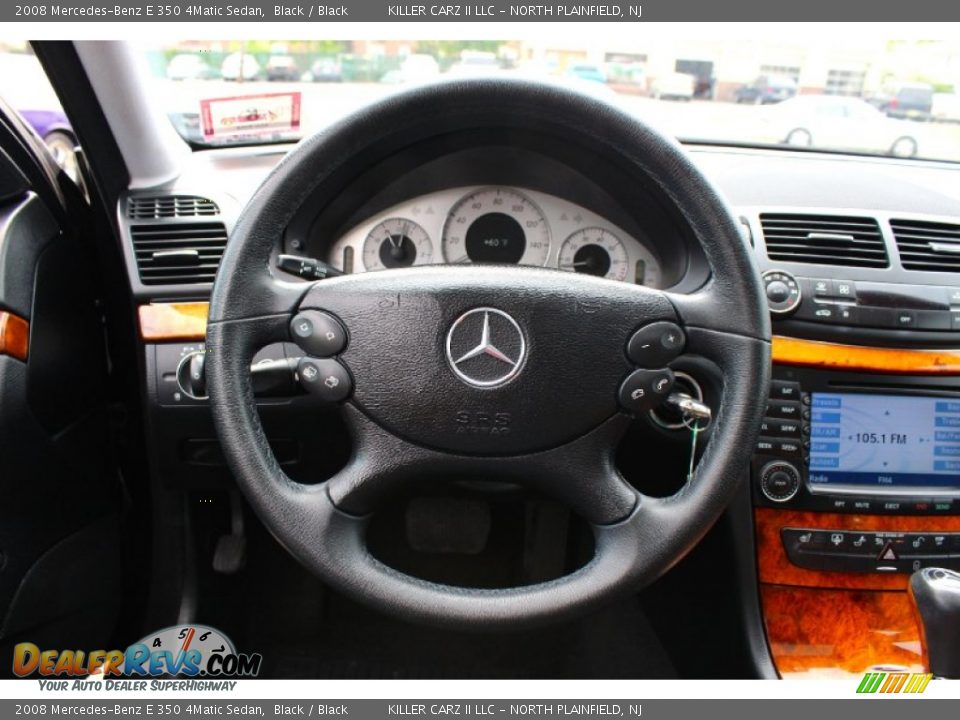 2008 Mercedes-Benz E 350 4Matic Sedan Steering Wheel Photo #16