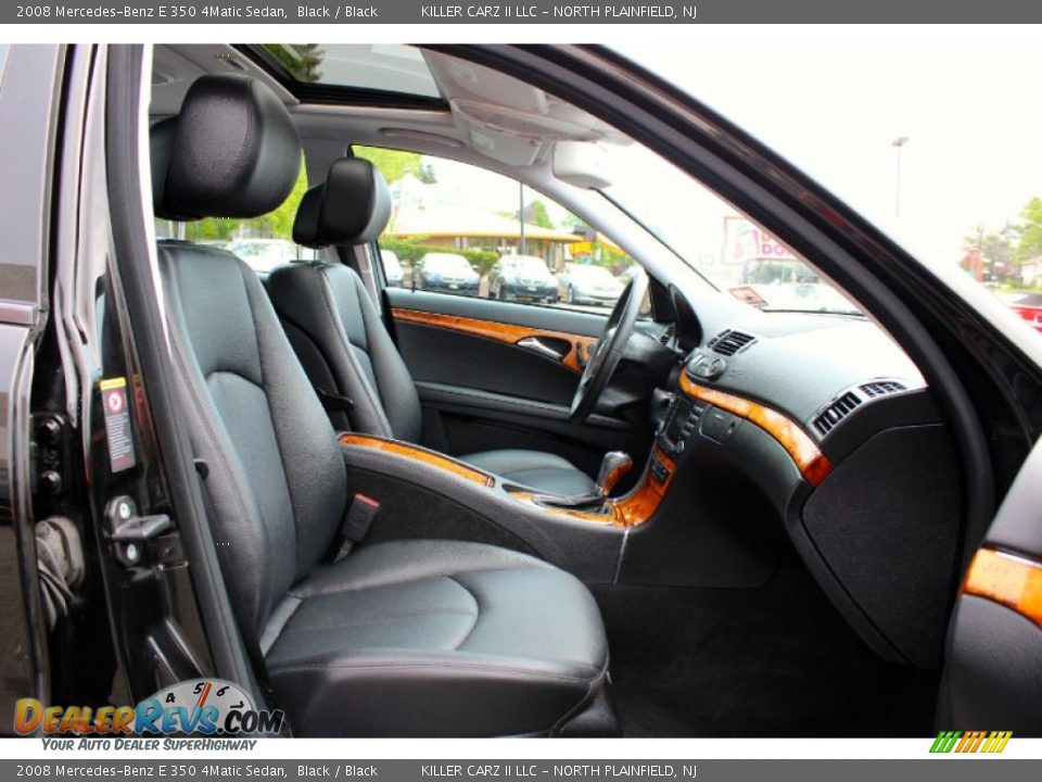 2008 Mercedes-Benz E 350 4Matic Sedan Black / Black Photo #22