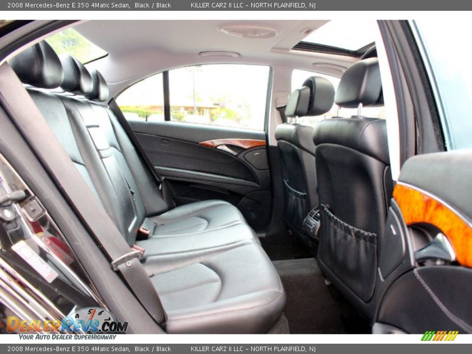 2008 Mercedes-Benz E 350 4Matic Sedan Black / Black Photo #25