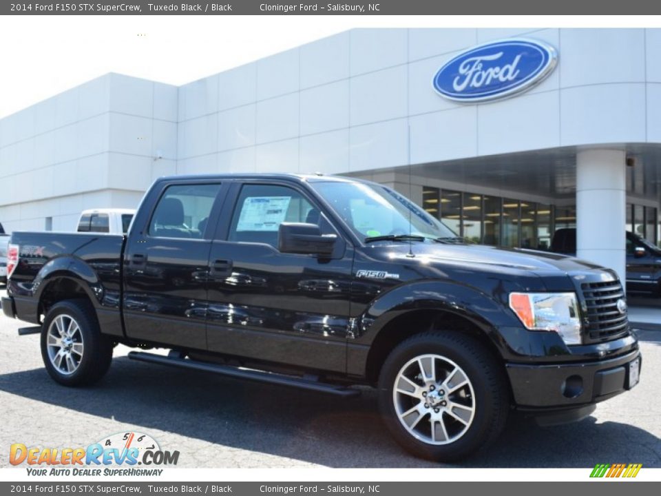 2014 Ford F150 STX SuperCrew Tuxedo Black / Black Photo #1