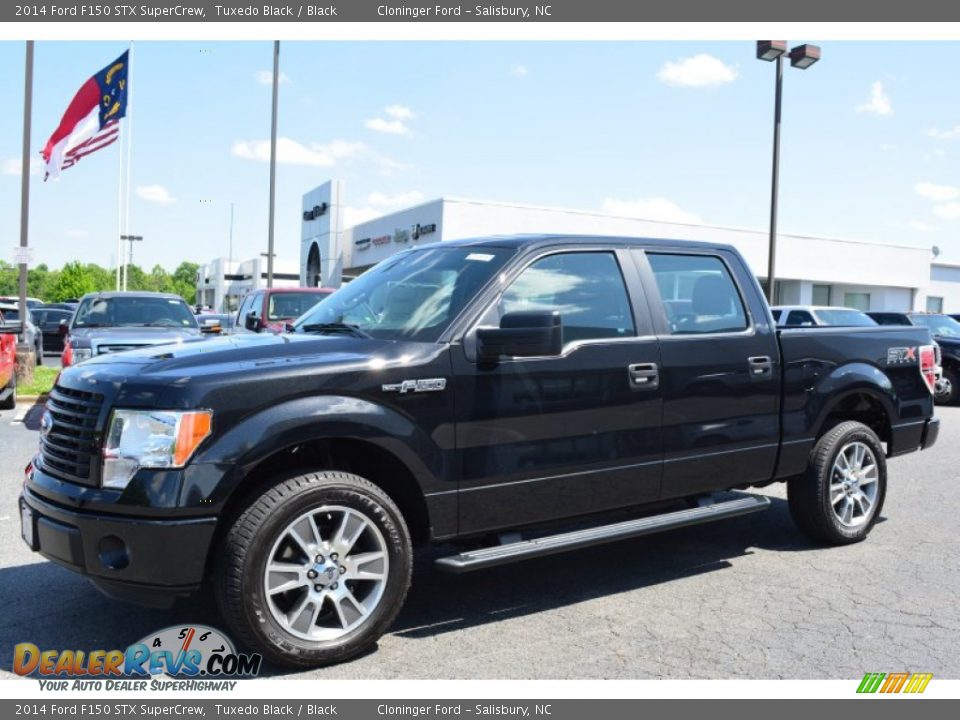 2014 Ford F150 STX SuperCrew Tuxedo Black / Black Photo #3