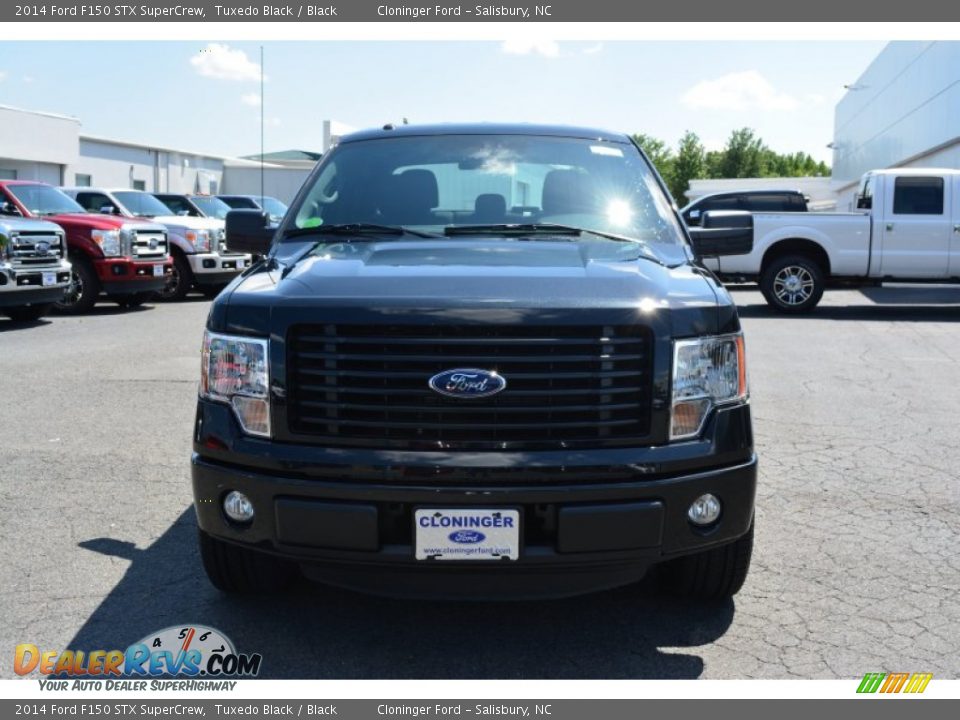 2014 Ford F150 STX SuperCrew Tuxedo Black / Black Photo #4