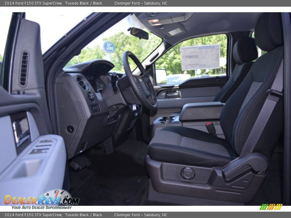 2014 Ford F150 STX SuperCrew Tuxedo Black / Black Photo #6