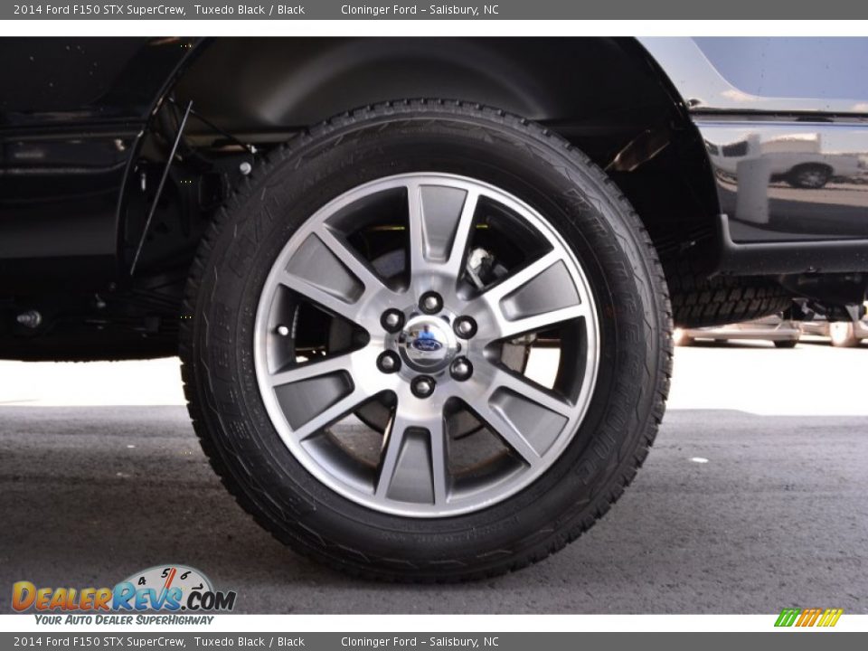 2014 Ford F150 STX SuperCrew Tuxedo Black / Black Photo #10