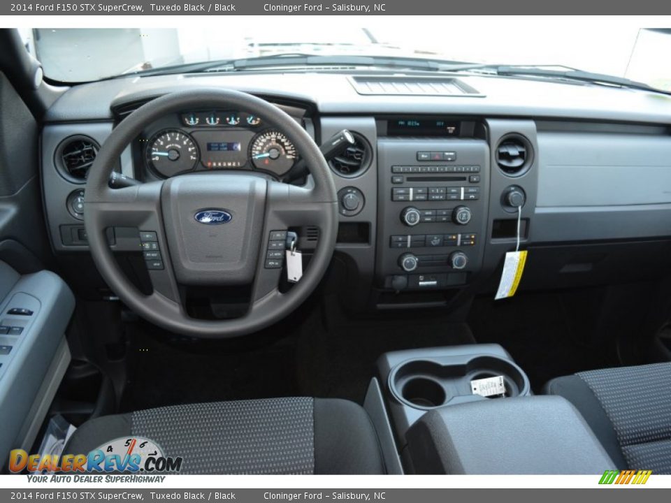 2014 Ford F150 STX SuperCrew Tuxedo Black / Black Photo #11