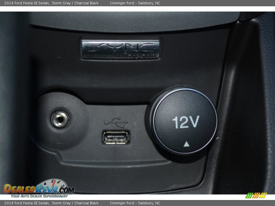 2014 Ford Fiesta SE Sedan Storm Gray / Charcoal Black Photo #14
