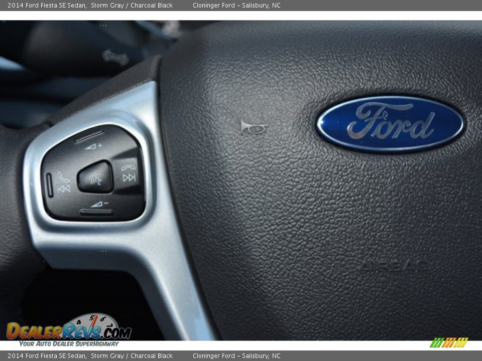 2014 Ford Fiesta SE Sedan Storm Gray / Charcoal Black Photo #17