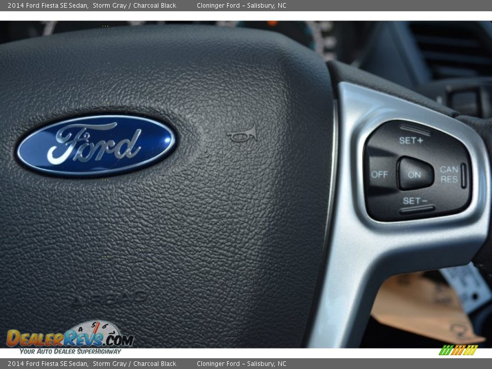 2014 Ford Fiesta SE Sedan Storm Gray / Charcoal Black Photo #18