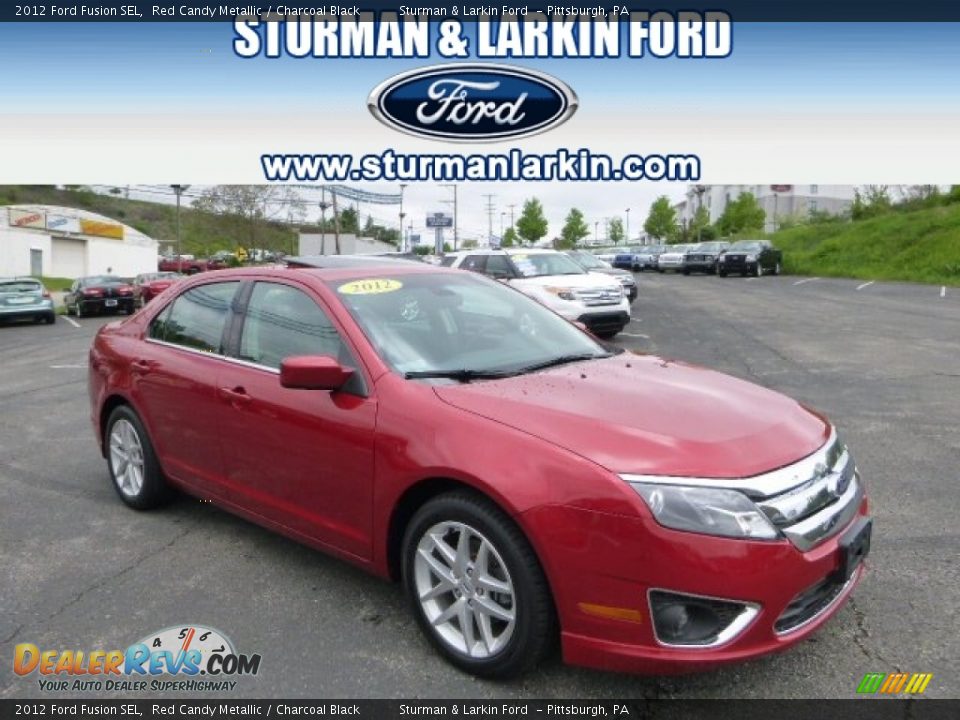 2012 Ford Fusion SEL Red Candy Metallic / Charcoal Black Photo #1