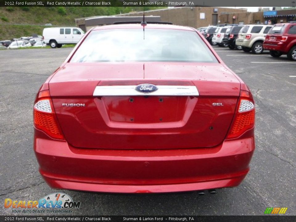 2012 Ford Fusion SEL Red Candy Metallic / Charcoal Black Photo #3