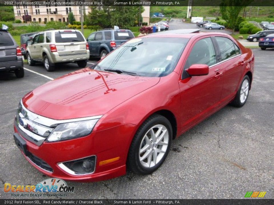 2012 Ford Fusion SEL Red Candy Metallic / Charcoal Black Photo #5