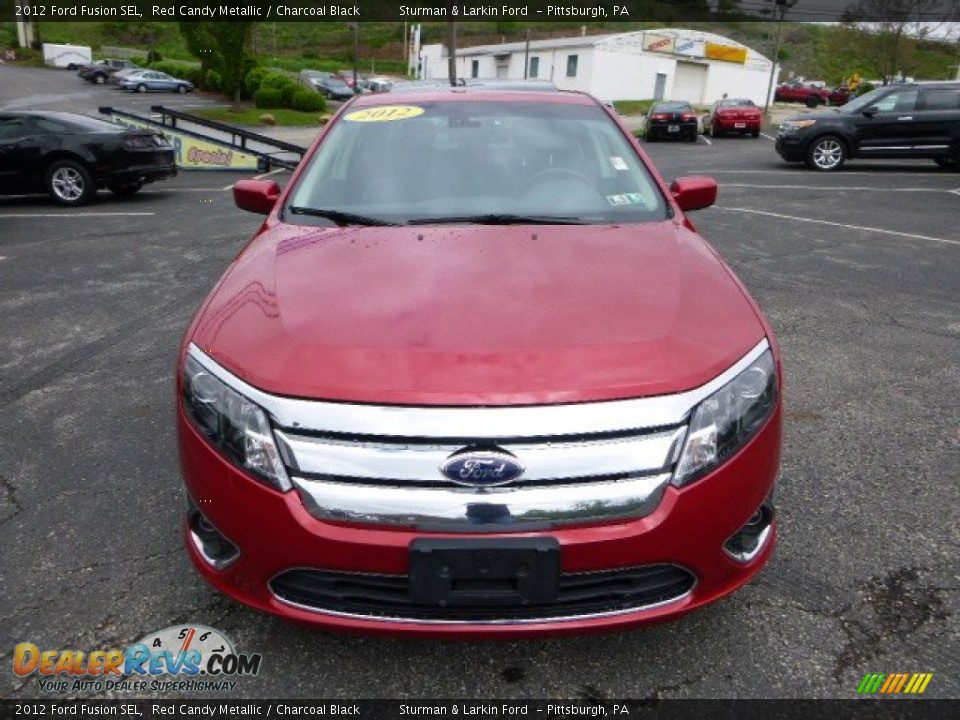 2012 Ford Fusion SEL Red Candy Metallic / Charcoal Black Photo #6