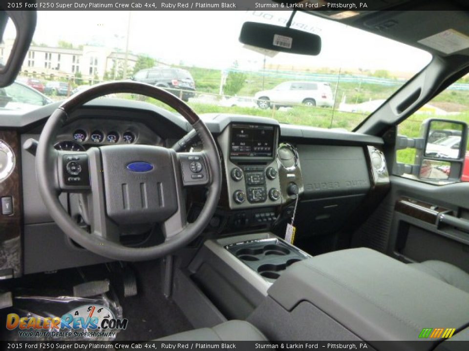2015 Ford F250 Super Duty Platinum Crew Cab 4x4 Ruby Red / Platinum Black Photo #10